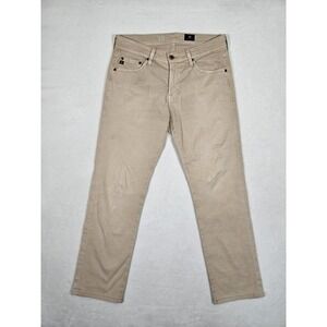 AG Adriano Goldschmied Pants The Tellis Men 30x34 Beige Modern Slim Chino Khakis